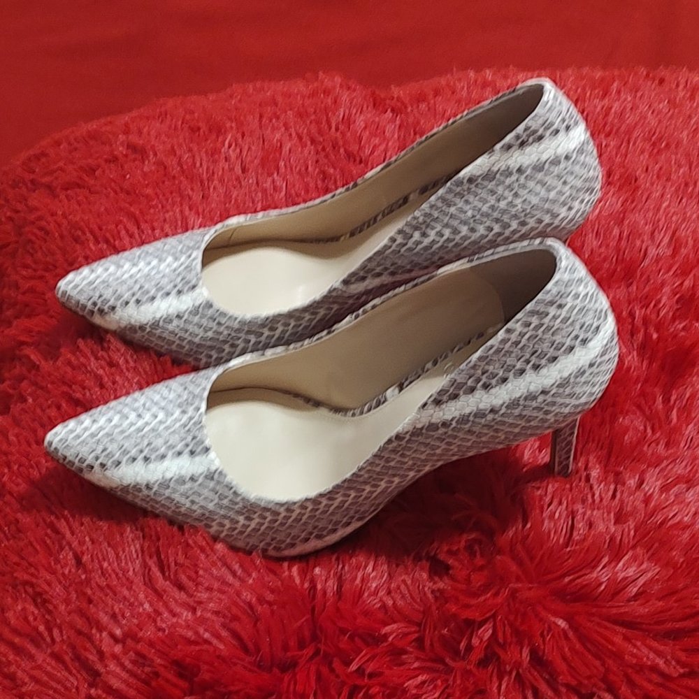 Vince Camuto Snake Embossed Heels